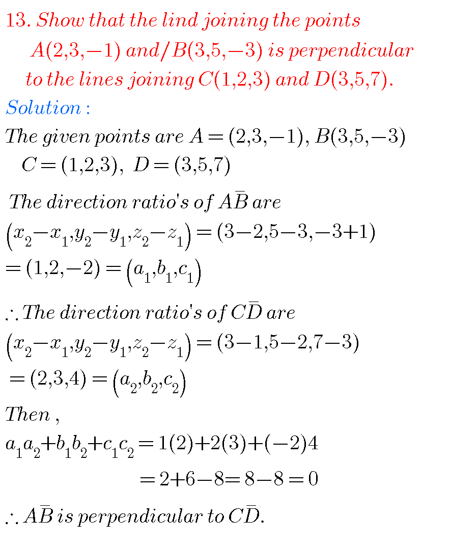 Direction Cosines And Direction Ratios,Intermediate First Year Maths 1B ...