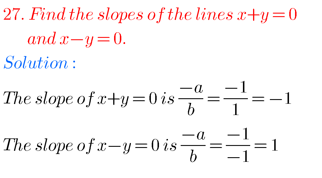 Straight Lines,Intermediate First Year Mathematics 1B Chapter 3 ...