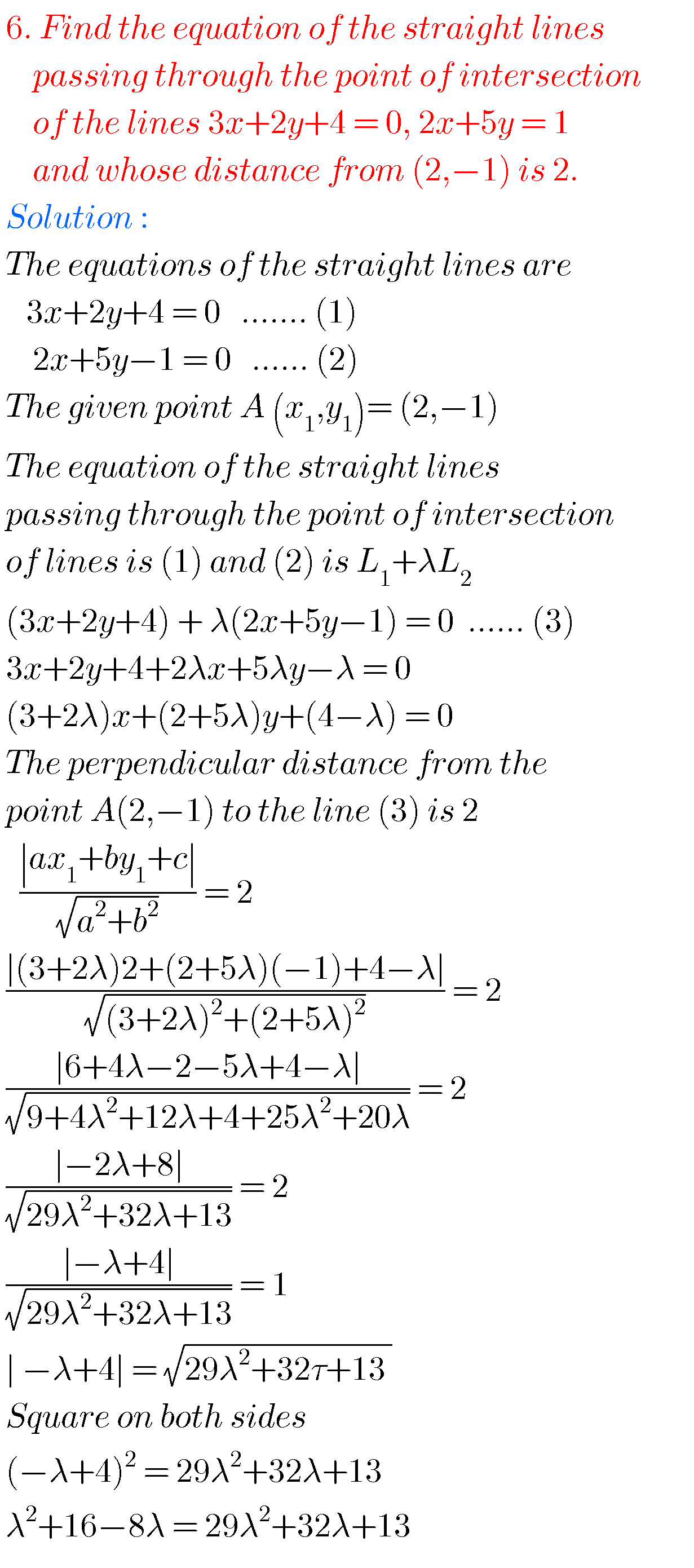 Inter 1st Year 1b Solutions,Straight Lines Long Answer Questions ...