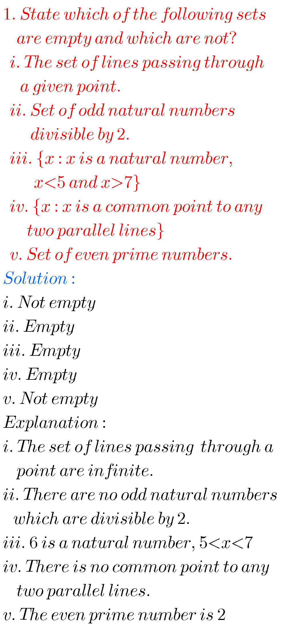 Tenth Maths Guide For Sets,ssc Mathematics Solutions For Chapter 2 Sets ...