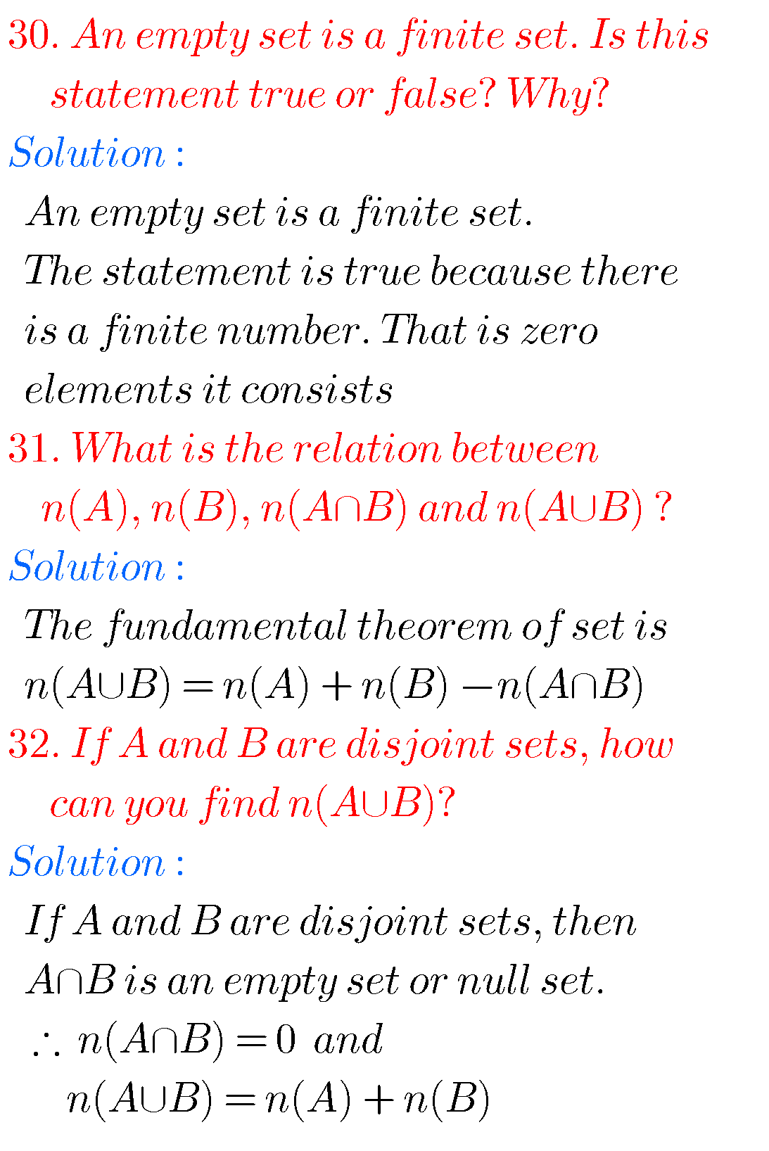 SSC Maths Solutions For Sets,SSC Mathematics Solutions For Chapter 2 ...