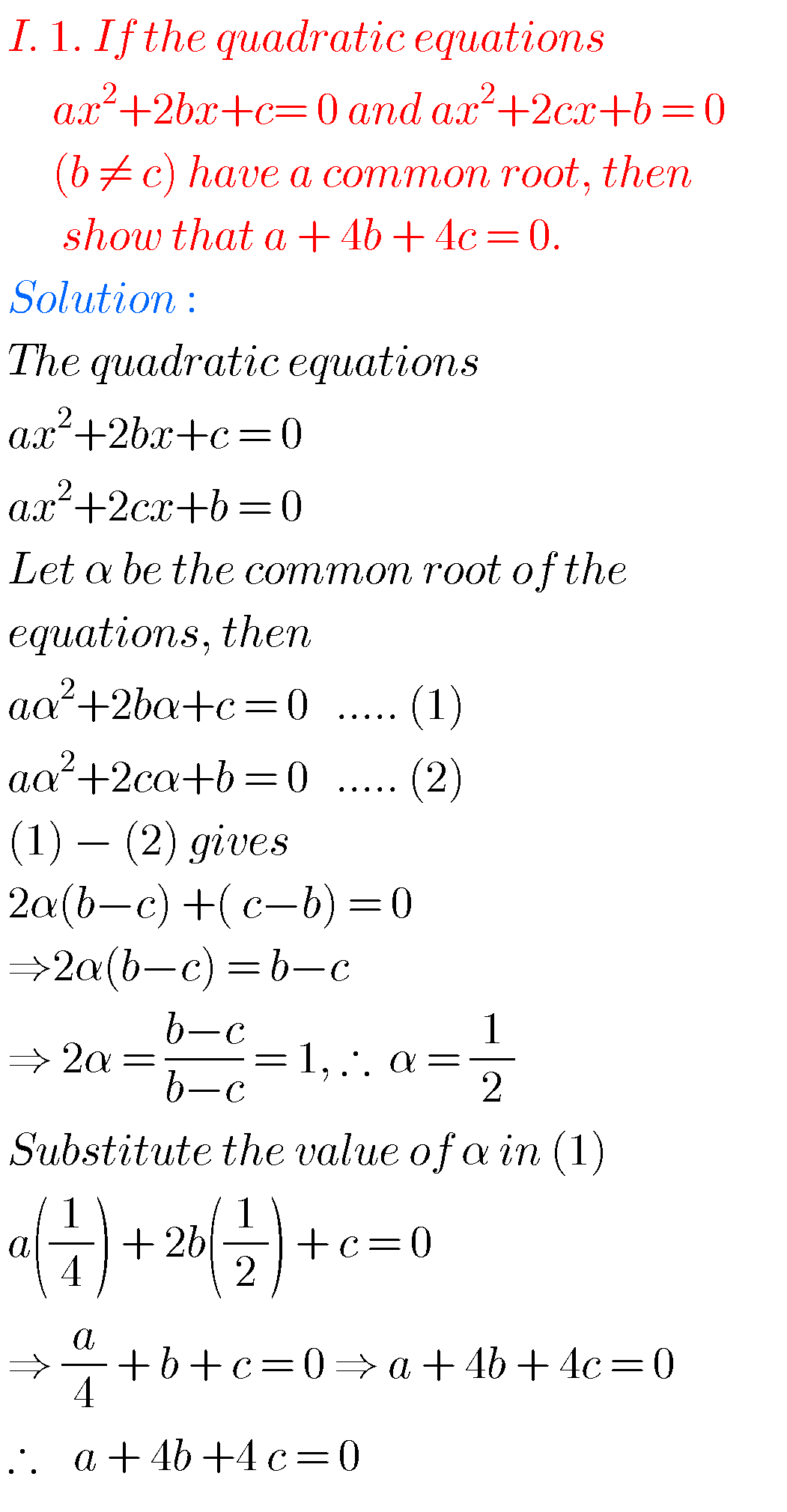 Inter Maths Solutions For Quadratic Expressions,exercise 3(b) Chapter 3 ...