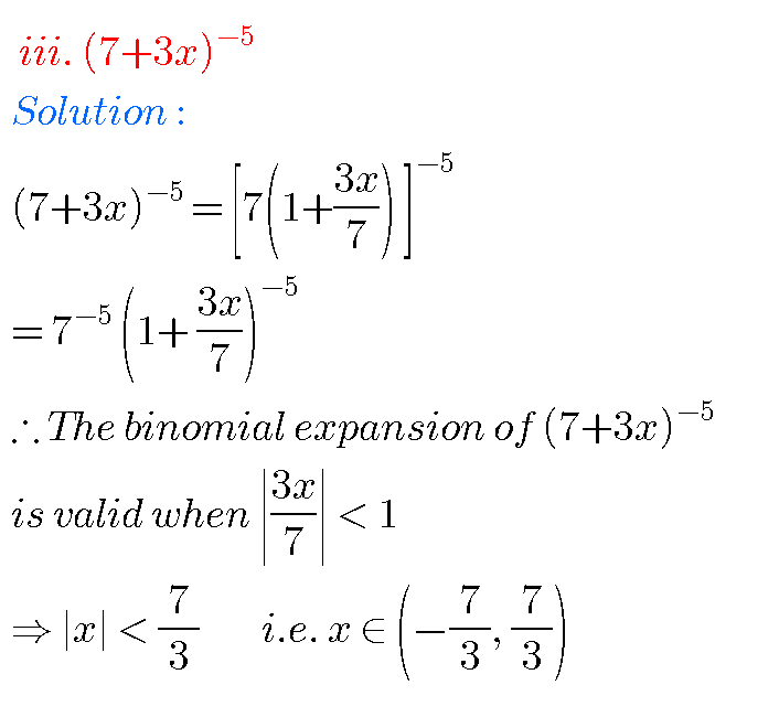 Binomial Theorem Solutions Inter Second Year Maths - MATHS GLOW