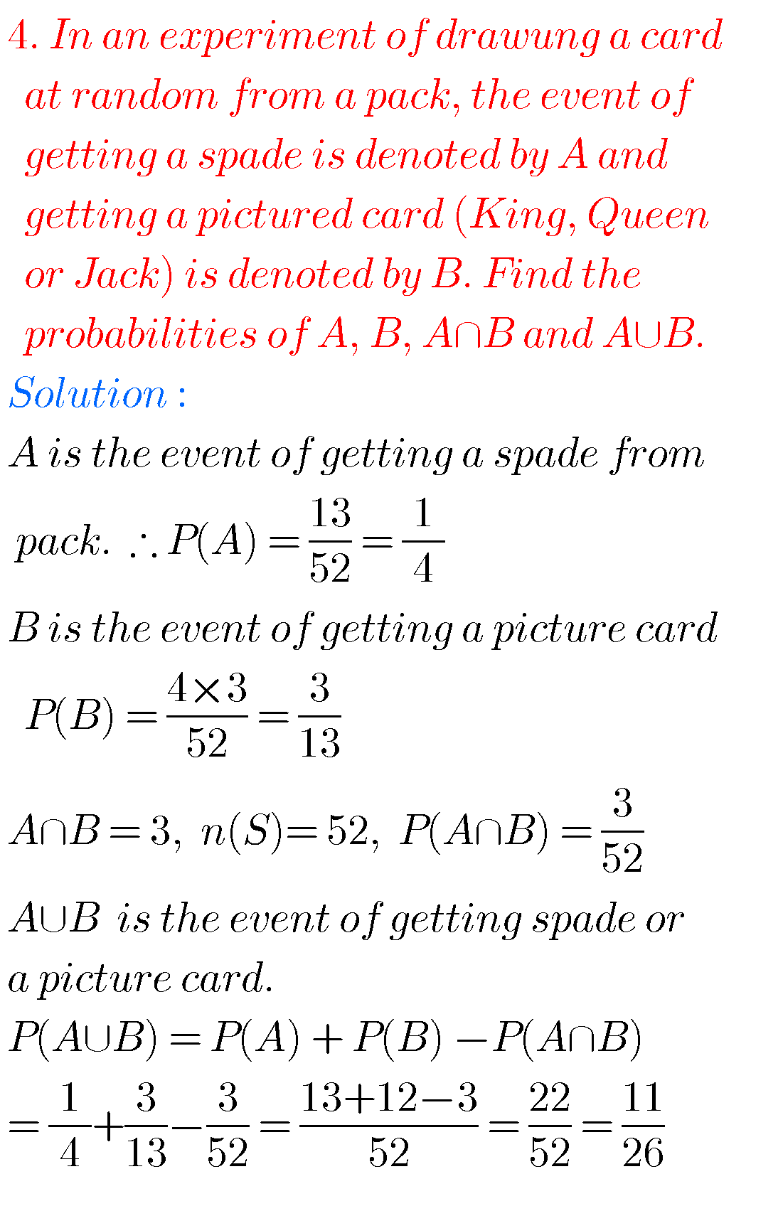 Probability Solutions Inter Maths 2a,Exercise 9(a),9(b) And 9(c) 2nd ...