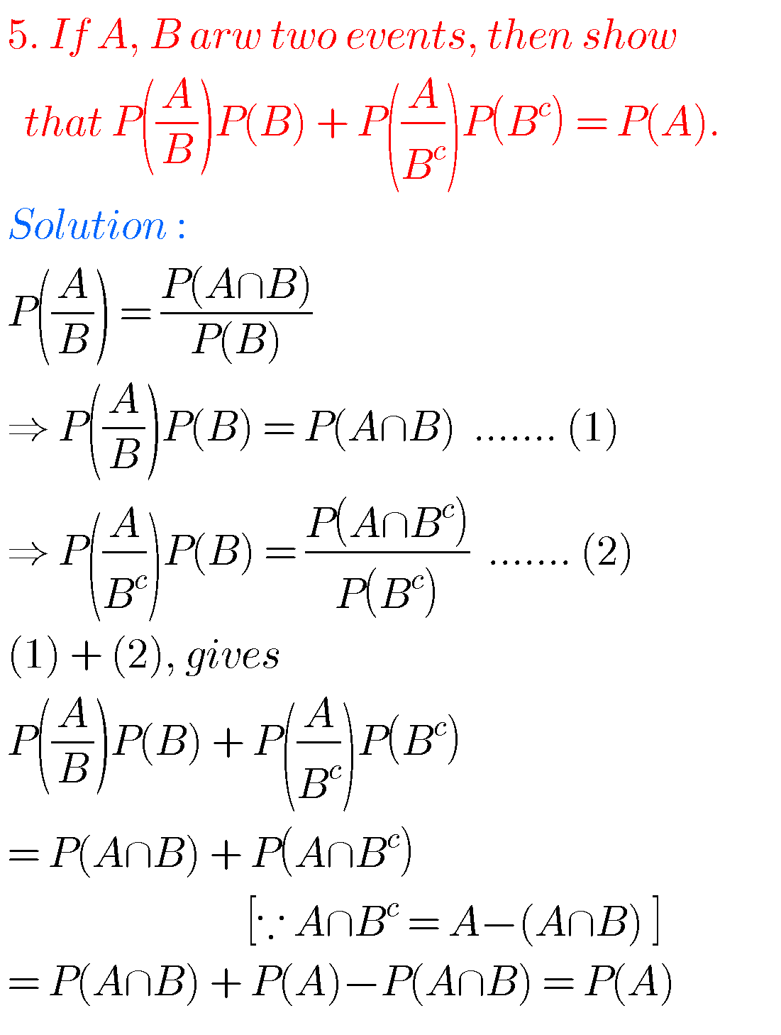 Probability Solutions Inter Maths 2a,Exercise 9(a),9(b) And 9(c) 2nd ...