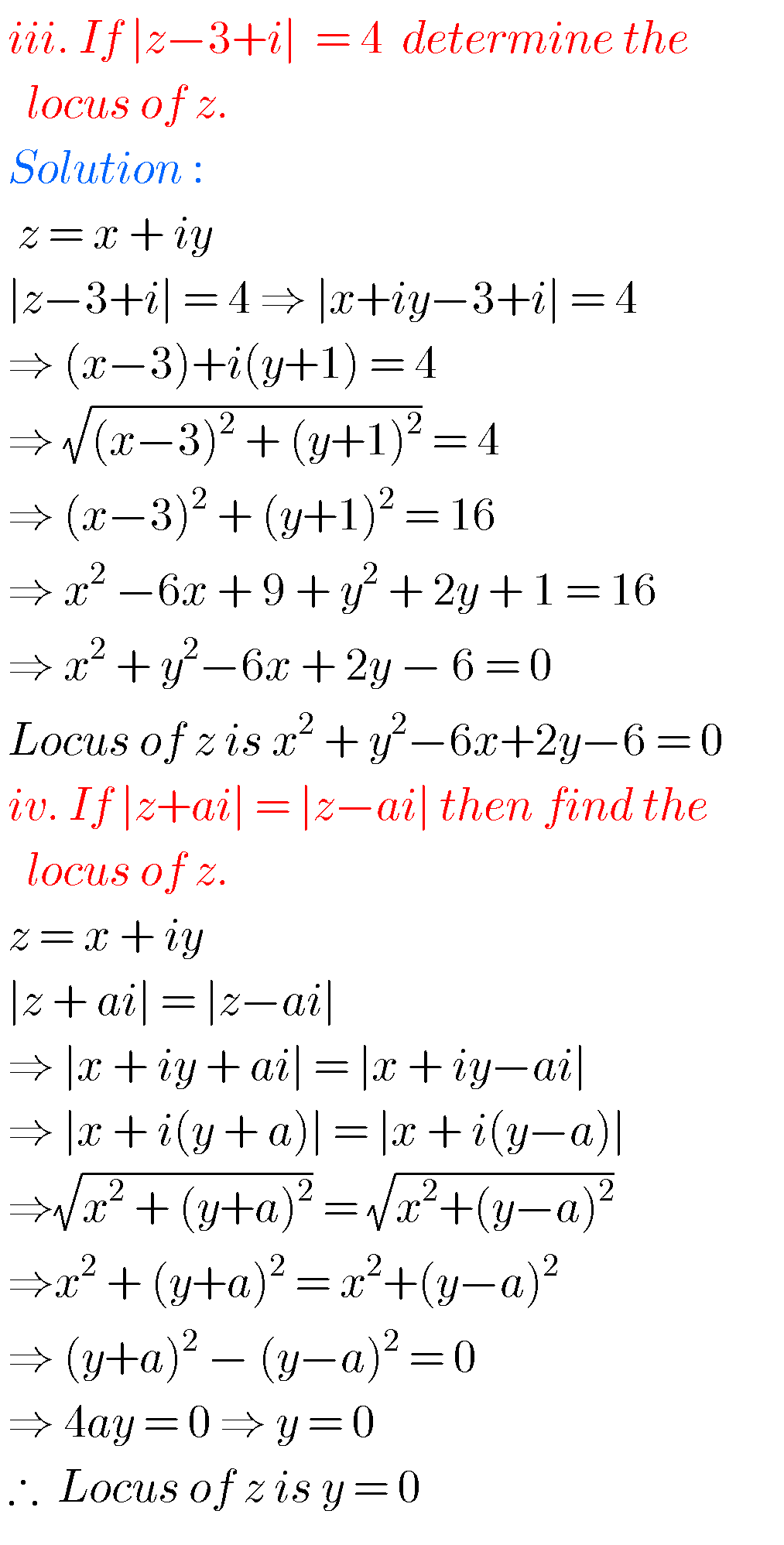 Intermediate Maths Solutions For Complex Numbers - MATHS GLOW