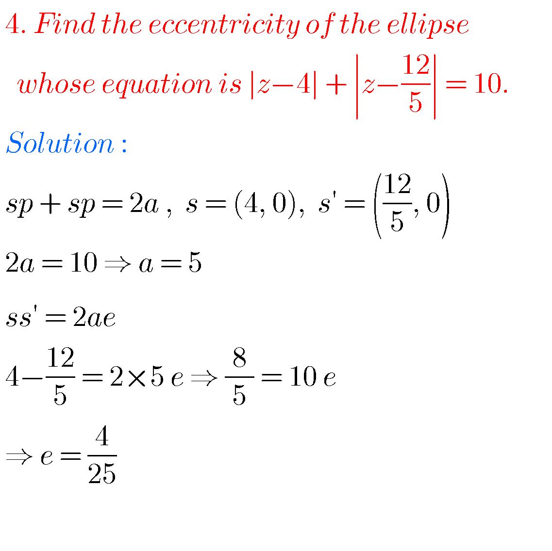 Intermediate Maths Solutions For Complex Numbers - MATHS GLOW