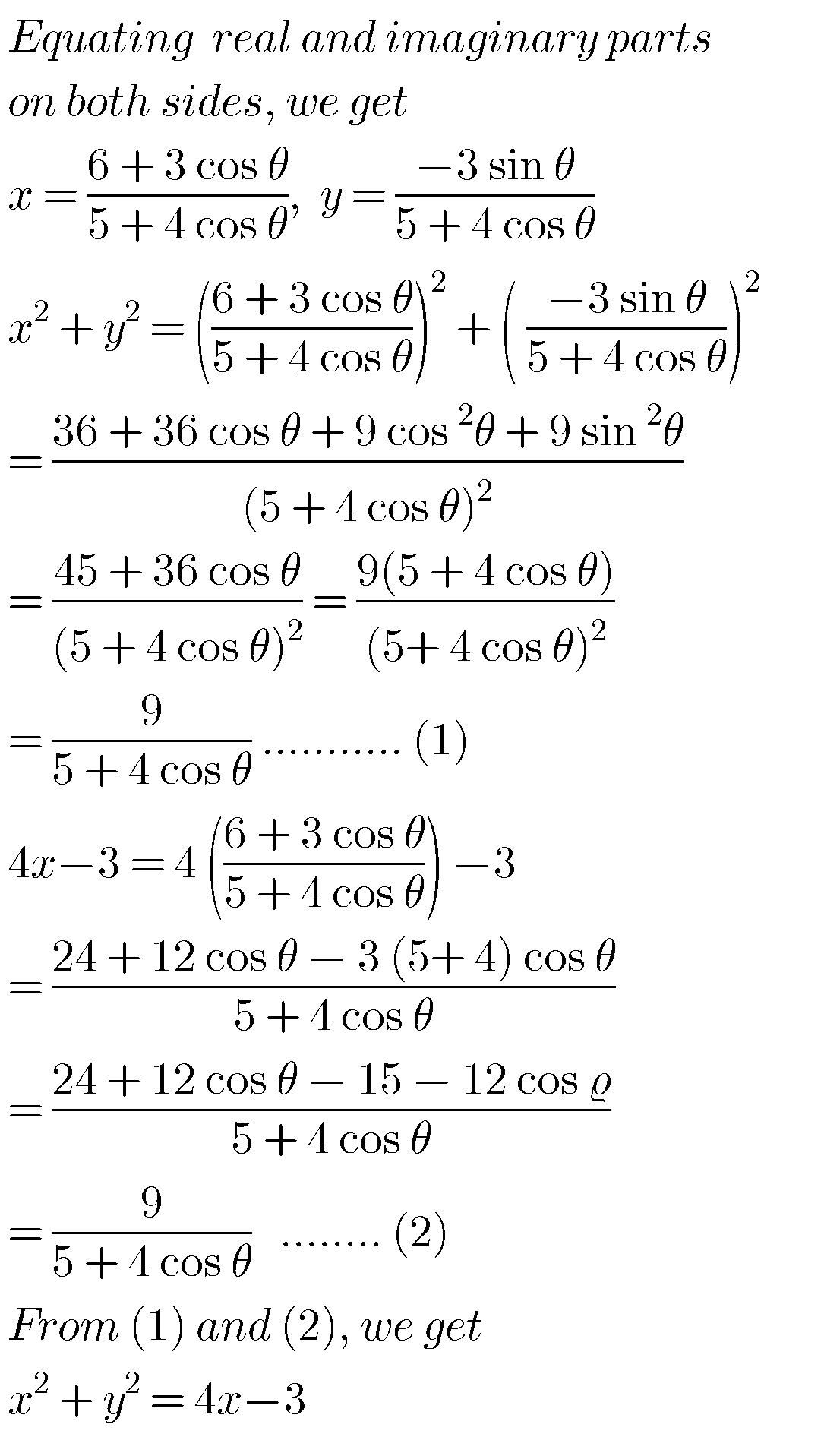 Intermediate Maths Solutions For Complex Numbers - MATHS GLOW