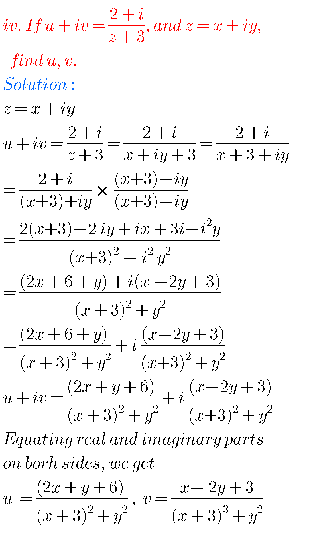 Intermediate Maths Solutions For Complex Numbers - MATHS GLOW