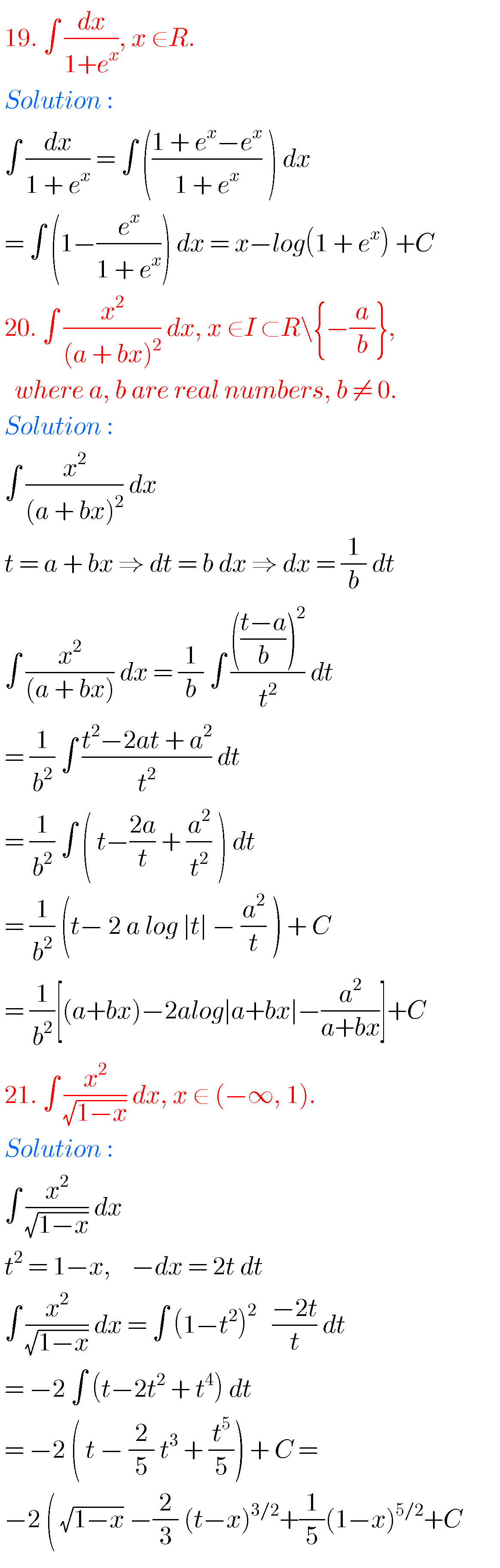 Intermediate Maths Solutions For Integration - MATHS GLOW