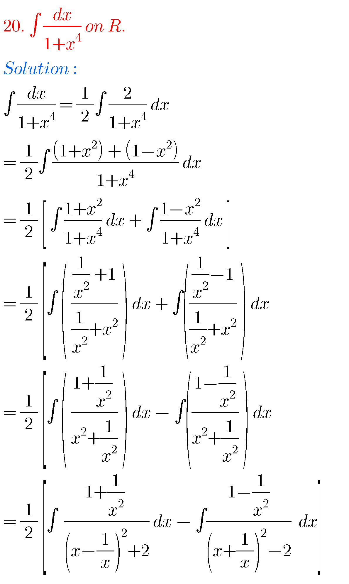 Intermediate Maths Solutions For Integration - MATHS GLOW