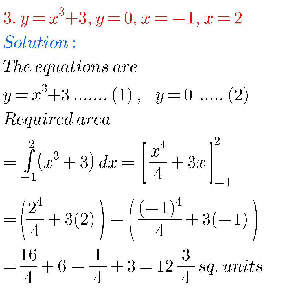 Intermediate Maths Solutions For Definite Integrals - MATHS GLOW