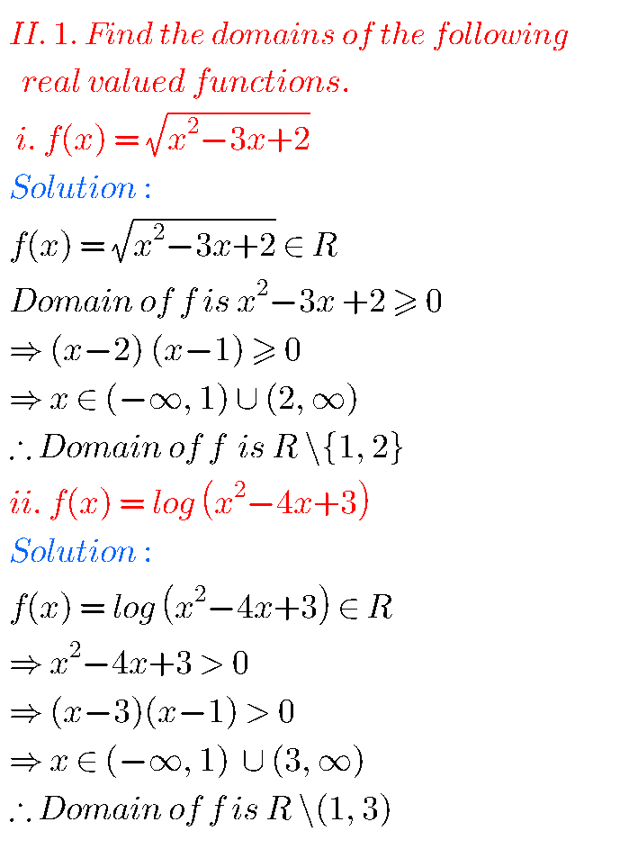 Intermediate Maths Solutions For Functions Exercise 1(c) - MATHS GLOW