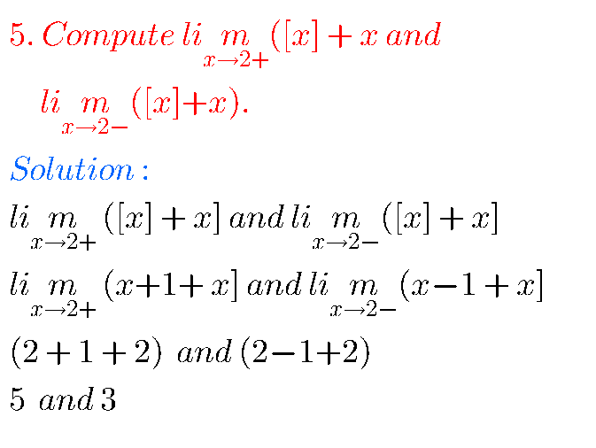 Intermediate Maths Solutions For Limits And Continuity Exercise 8(b ...