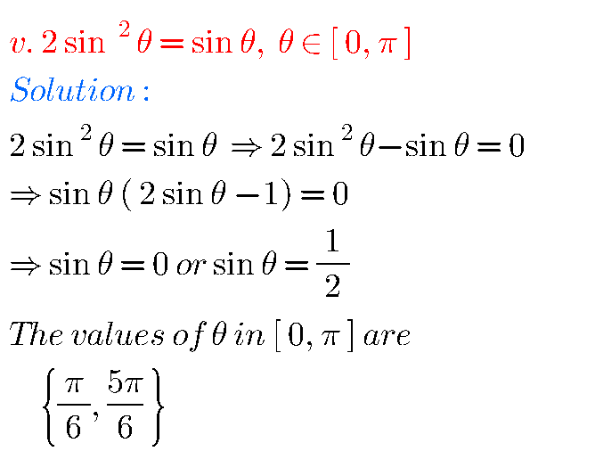 Intermediate Maths Solutions For Trigonometric Equations Exercise 7(a ...