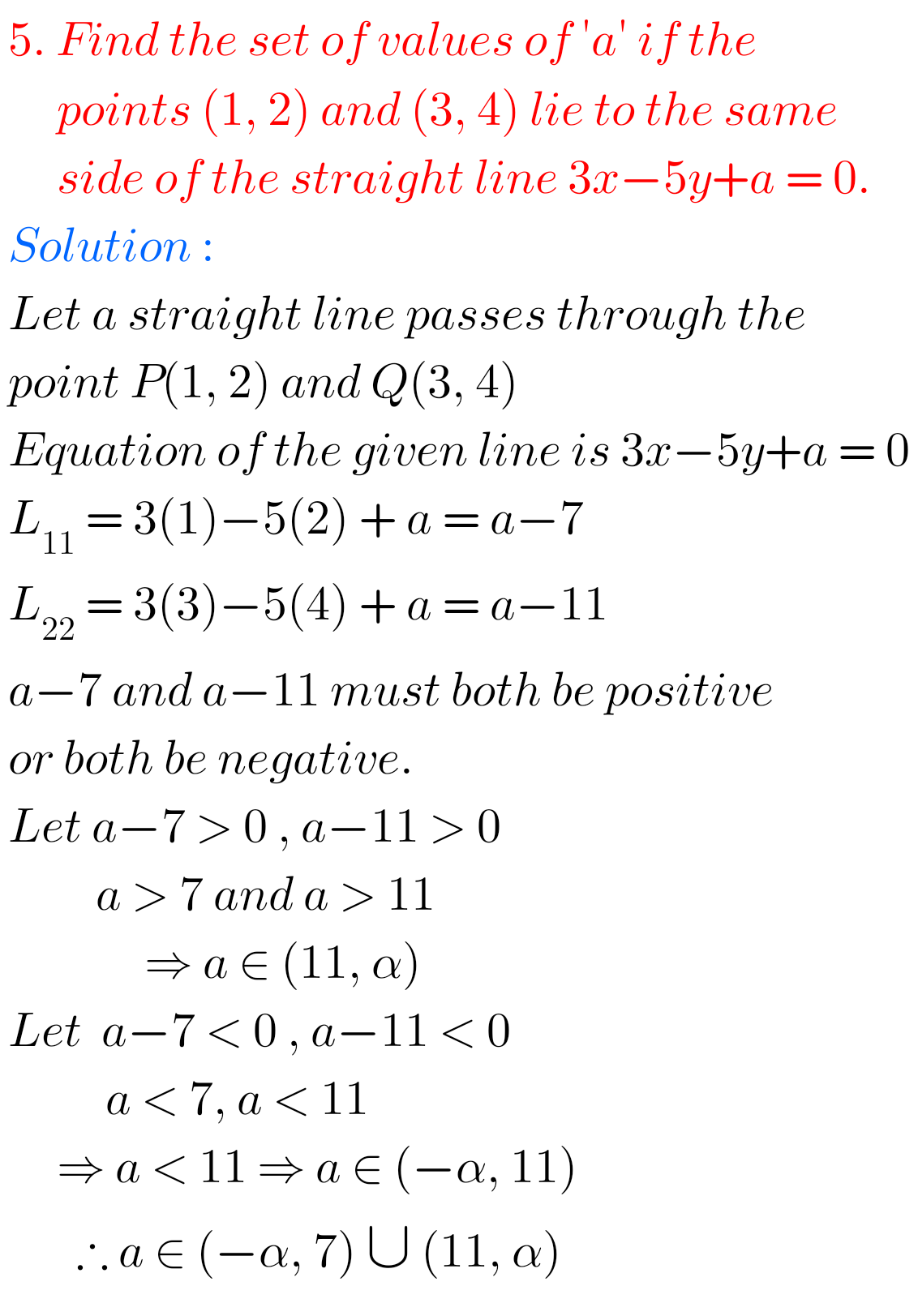 Inter Maths 1B Solutions For The Straight Line Exercise 3(c) - MATHS GLOW