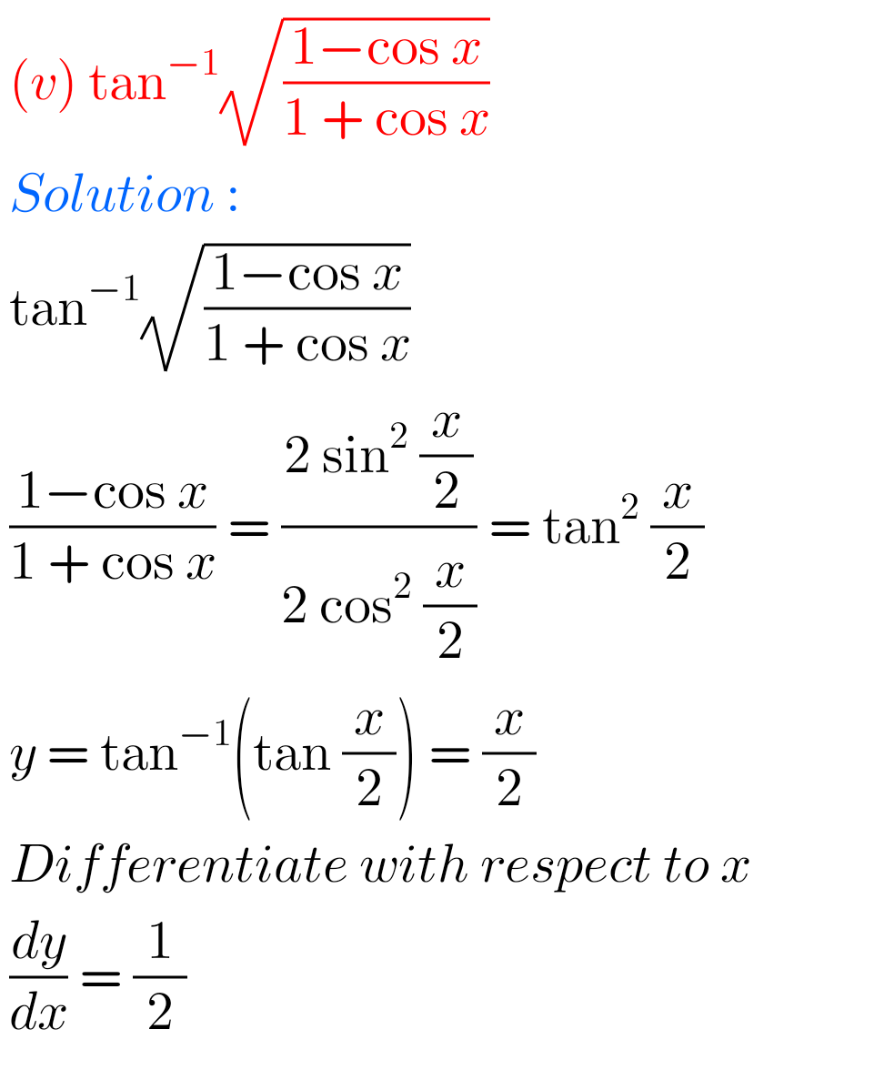 Inter Maths 1B Solutions For Differentiation Exercise 9(c) - MATHS GLOW