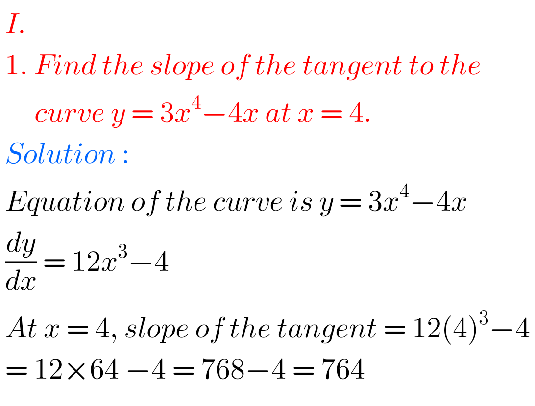 Applications Of Derivatives Exercise 10(b) Solutions Inter Maths 1B ...