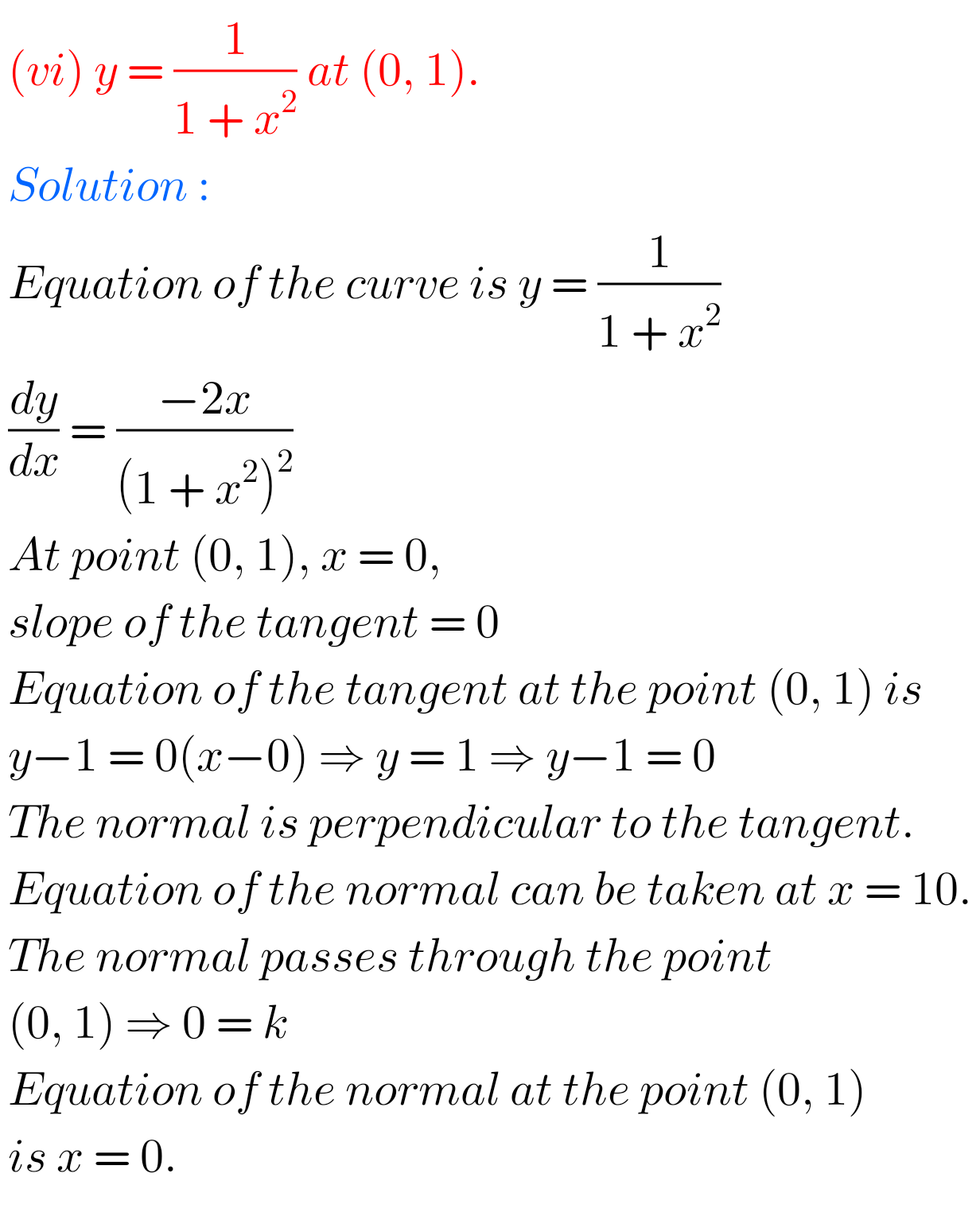 Applications Of Derivatives Exercise 10(b) Solutions Inter Maths 1B ...