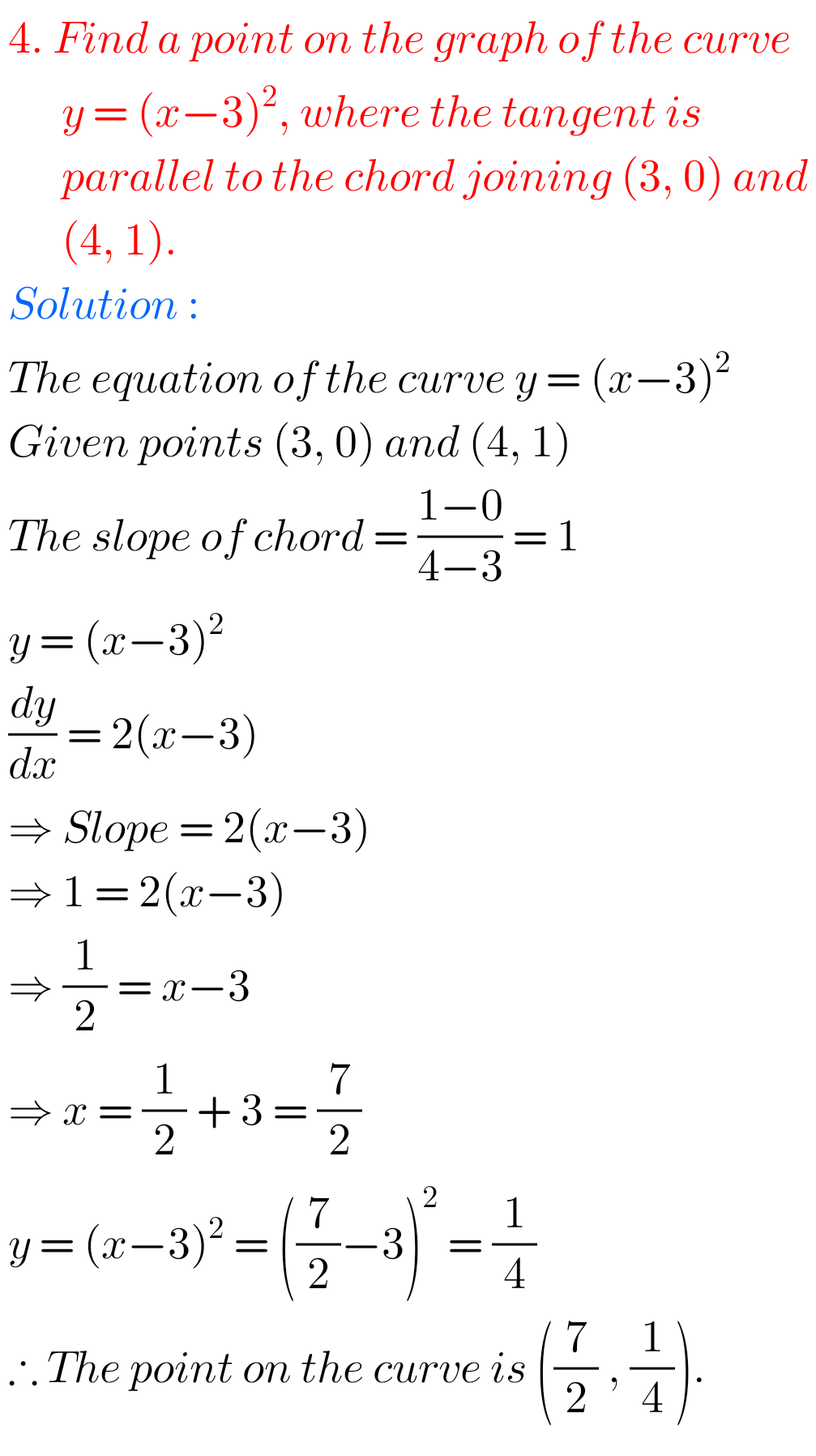 Intermediate Maths 1B Solutions For Exercise 10(f) Applications Of ...