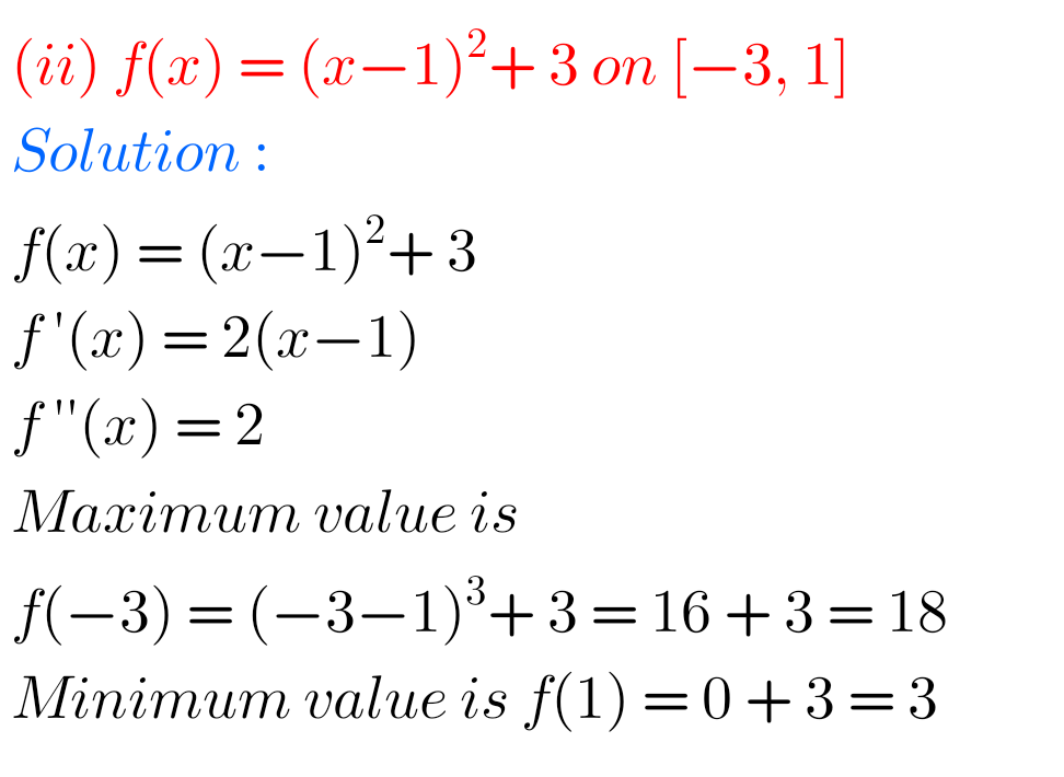 Chapter 10 Exercise 10(h) Applications Of Derivatives Inter Maths 1B ...